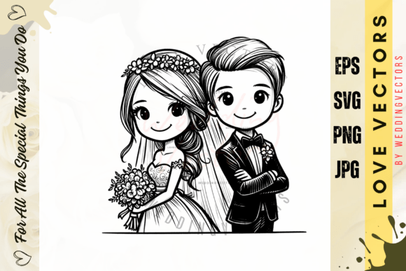 C2619 Wedding Vectors: Capturing Romance in Design