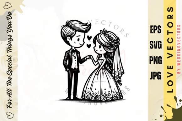 Capturing Forever: The C3784 Wedding Illustration Set