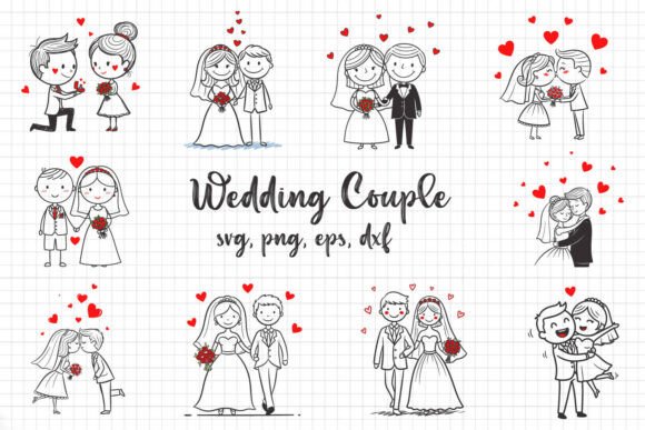 Capturing Romance with the Wedding Couple SVG Bundle