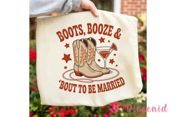 Celebrate in Style with the Boots Booze Wedding Sublimation Design
