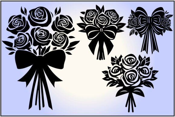 Rose Flower Bouquet Wedding Decor Set: Elegant Floral Design
