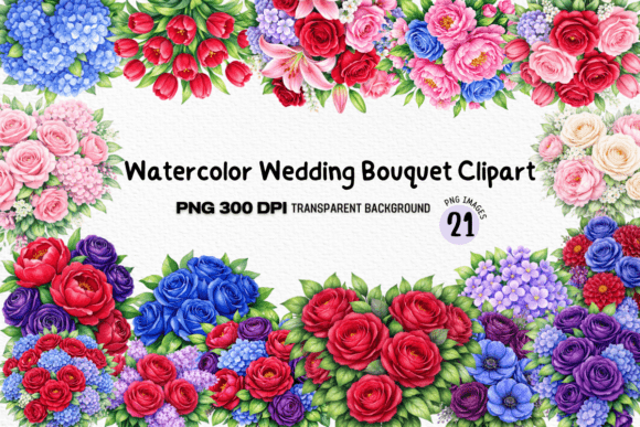 Watercolor Wedding Bouquet Clipart: A Guide to Botanical Design