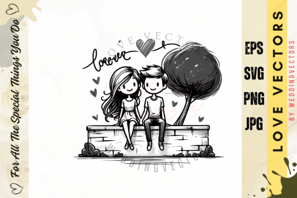 Wedding Couple and Love Vectors - C255: A Designer's Dream