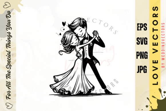 Wedding Couple and Love Vectors - C3047: A Designer's Guide to Romance