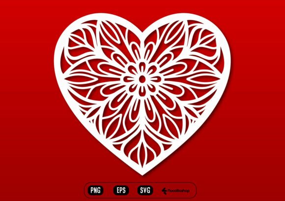 Wedding Heart Mandala Ornament SVG: A Fusion of Elegance and Precision